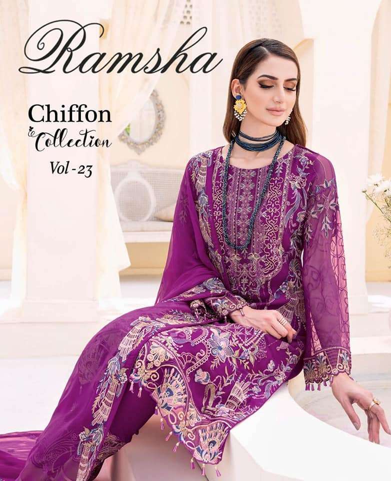  RAMSHA Embroidered Luxury Chiffon Vol 23